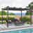 13 Ft. W X 11 Ft. D Aluminum Pergola with Canopy-96470415