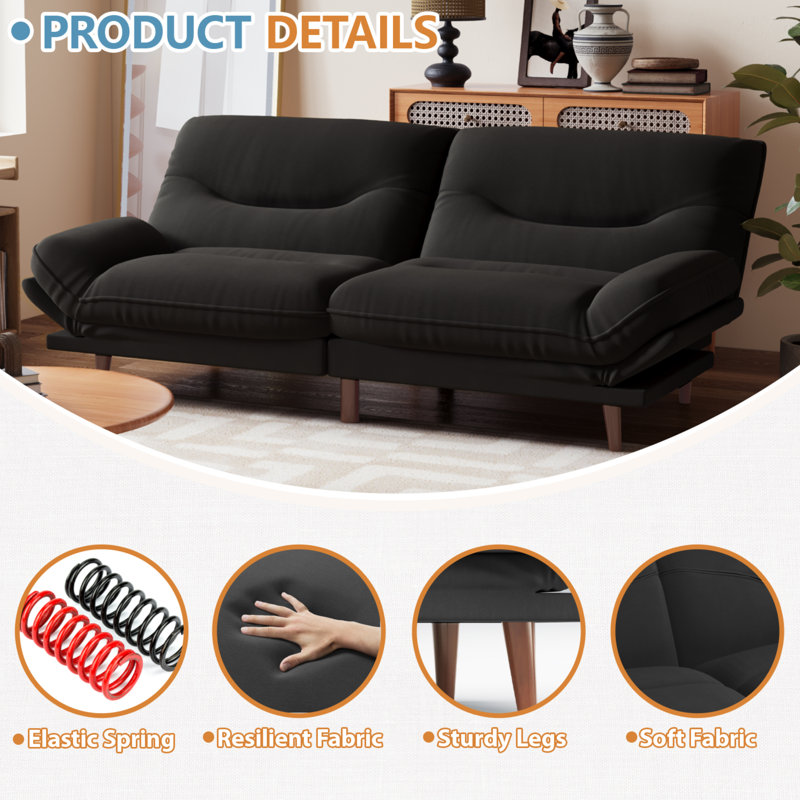 FUTON Sofa With Adjustable Sides And Back