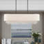 Lustre carré / rectangulaire en cristal pour îlot de cuisine 5 lumières Claudelle-1452046228-1452046235
