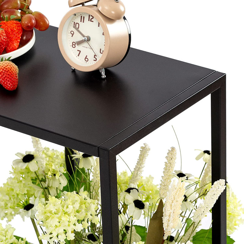 Vesela Console Table, Black, 29.53" H x 31.5" W x 9.84" D