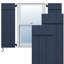 Volets en composite à trois planches EnduraCore l 16 1/8 po x H 27 po, bleu nuit sans étoile (par paire - quincaillerie non incluse)-134538327