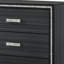 Commode de style moderne avec finition noire-406509962