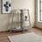 Sabby Six Open Shelves Versatile Bookcase in Gray Wood Finish, 46.82" H X 50.87" W X 15.29" D