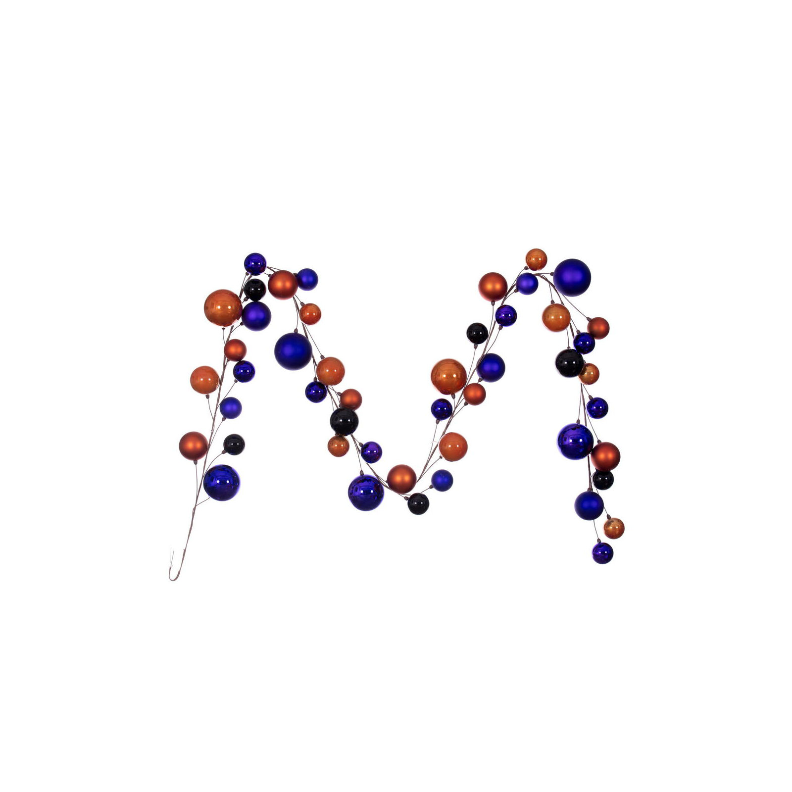 120'' in. Garland, Purple/Orange/Black