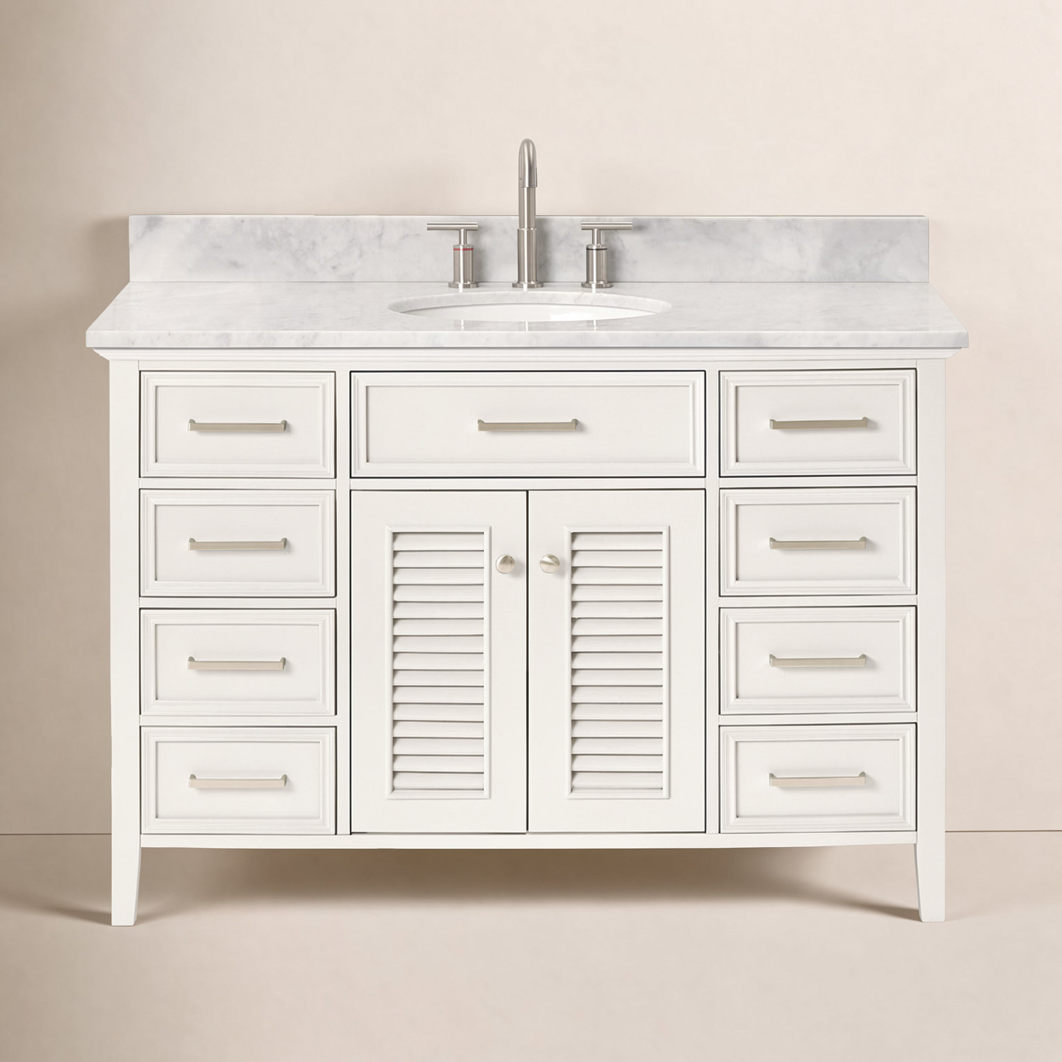 49'' Single Bathroom Vanity, White