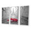 Eiffel View From Paris Street - 3 pièces, cadre photo flottant sur toile-1739824540-1739824536