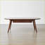 Table basse en rotin blanc avec tiroir - Table d'appoint peu encombrante pour la chambre à coucher du salon