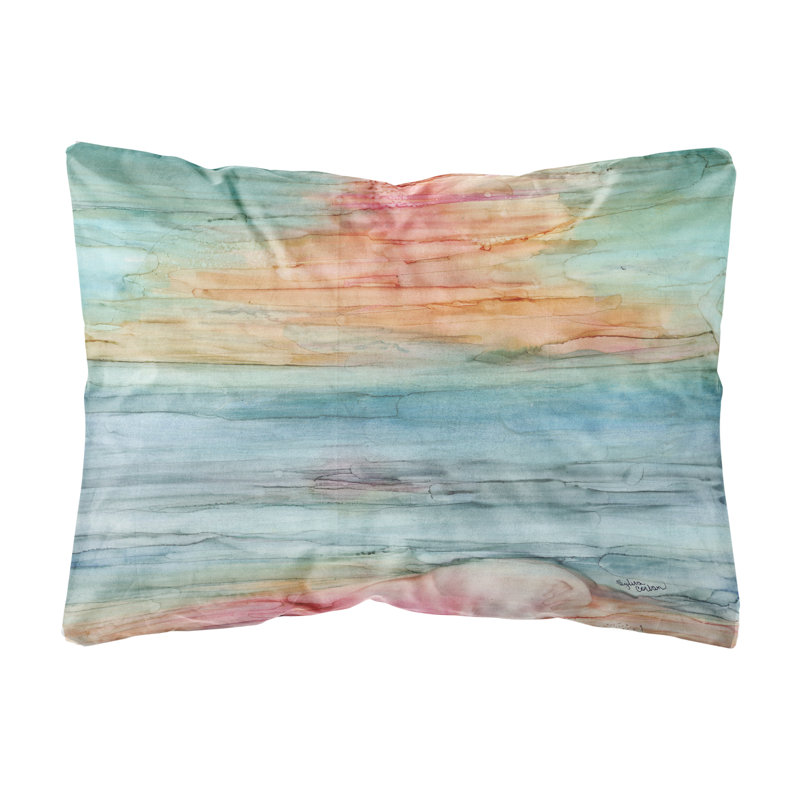 Coussin décoratif intérieur / extérieur en tissu abstrait arc-en-ciel
