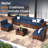 14-Piece Outdoor 3.5'' Replaceable Cushion Set Seat/Back Cushions Weather-Resistant Patio Conversation Seating Cushions For Backyard/Deck（Cushions Only without Sofa）-613963165