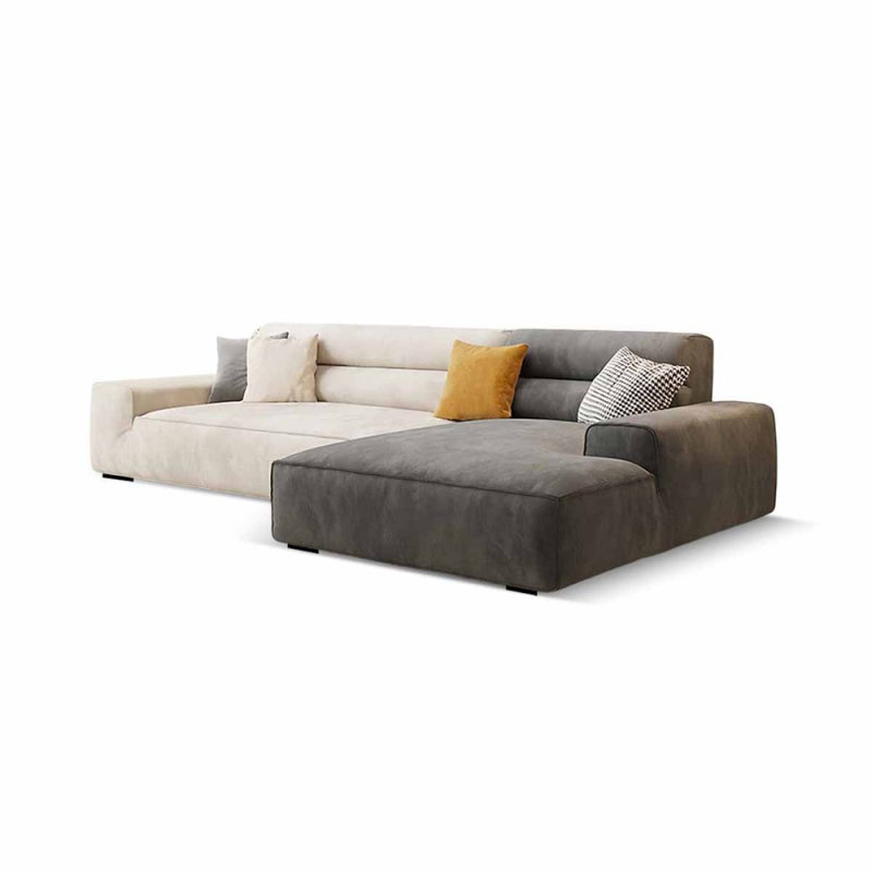 Canapé modulaire 2 pièces rembourré, Orienté à droite, H 29,53 po x l 102,36 po x P 62,99 po