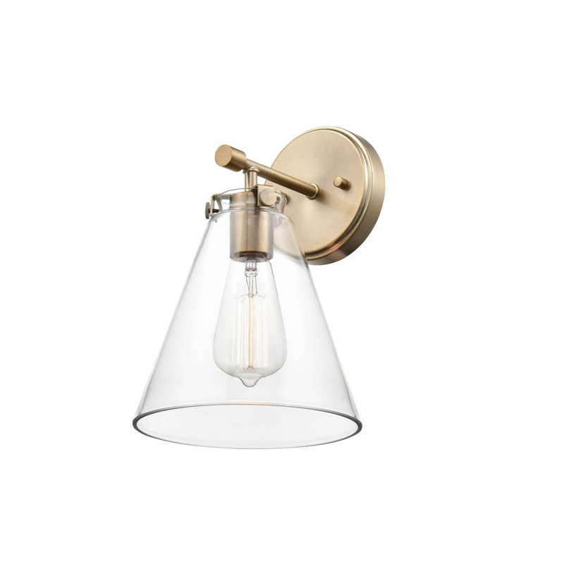 Patchin Steel Indoor Wall Sconce, Modern Gold