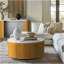 Table basse ronde avec rangement /