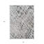 Tapis extérieur lavable abstrait gris et gris anthracite 8 pi x 10 pi