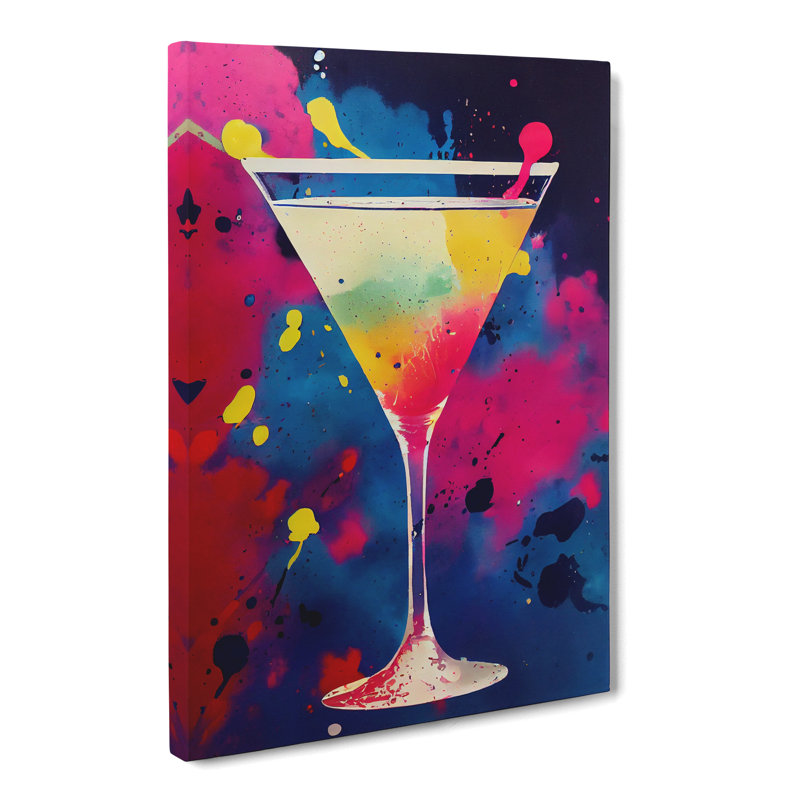 Cocktail Splatter Vol.2 - Wrapped Canvas, 76cm H x 50cm W x 3cm D