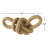 Toscani Paper Woven Knot Decorative Brown Sculpture Set