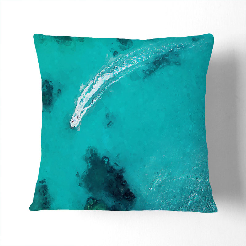 Square Cushion, 40cm H x 40cm W x 15cm D, White