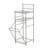 2-Shelf Steel Storage Shelf Unit with Hamper