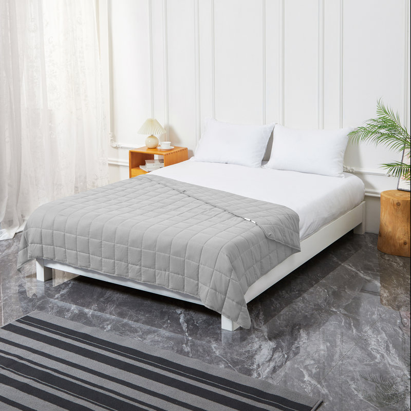 Couverture lestée avec perles de verre de qualité supérieure, couverture lourde respirante et rafraîchissante, Lit simple, 7