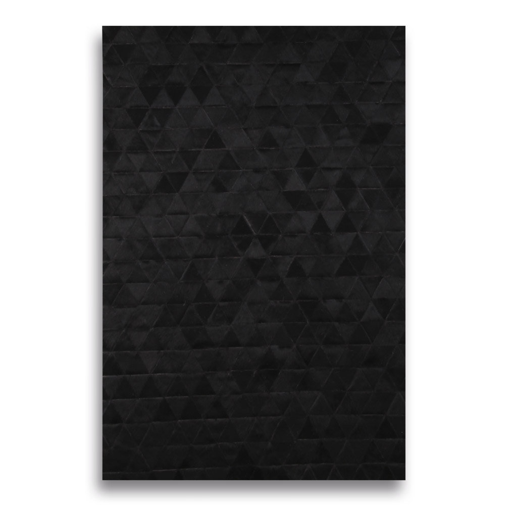 Corrigan Studio® Arendt PYRAMID DYED BLACK Patchwork Cowhide Rug Wayfair
