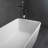 67 Inch Freestanding Solid Surface Soaking Bathtub For Bathroom