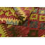 Tapis de zone en laine rouge/brun/vert 3 pi 3 po x 4 pi 8 po one-of-kind-noué la main Doorfield
