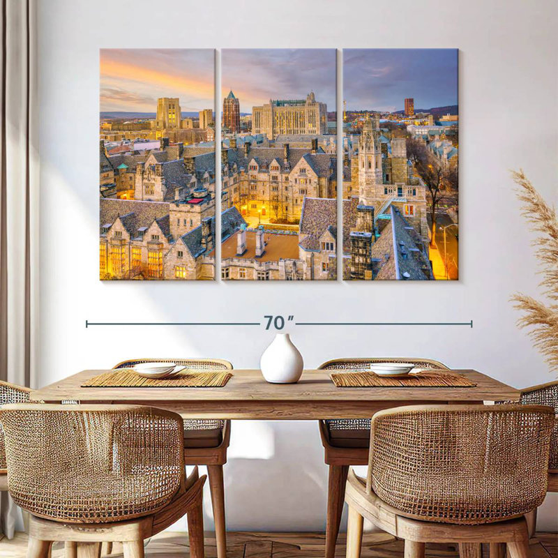 Lilie Yale University Buildings, 42" H x 65" W