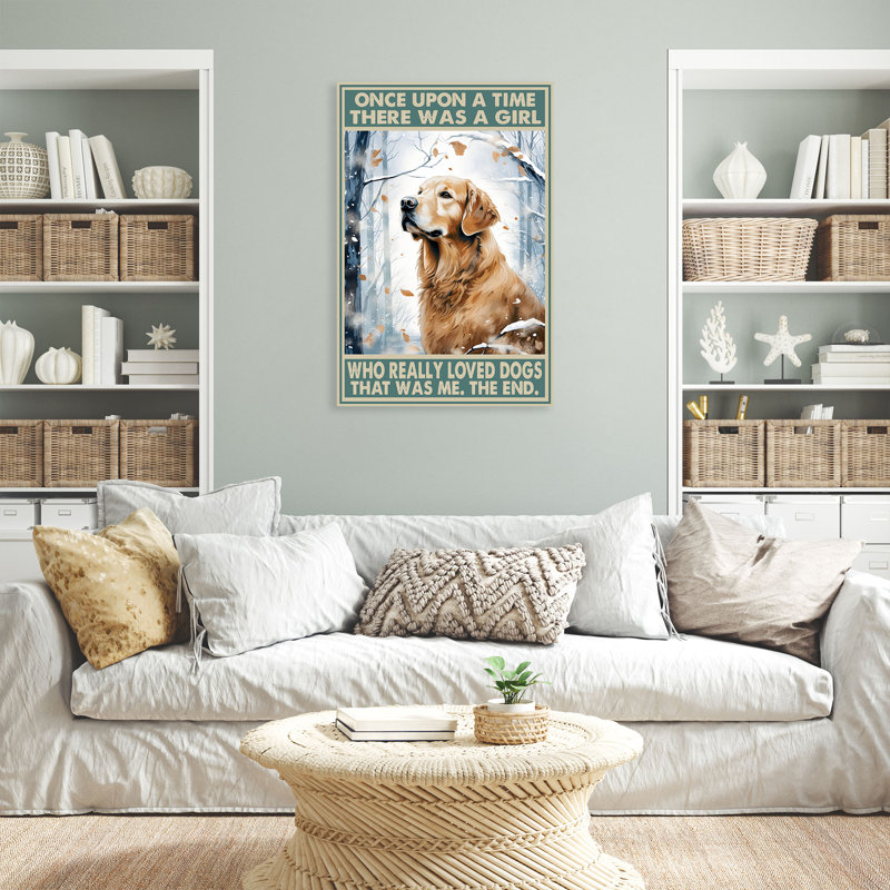 Une fille qui aimait les chiens, toile tendue sur toile, H 14 po x l 11 po x P 2 po