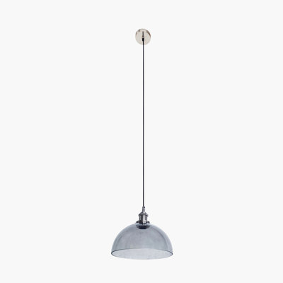 Cecilia 1 - Light Silver Dome Pendant