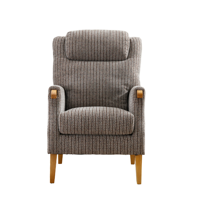 Spinnerstown 69cm Wide Tufted Polyester Armchair, Latte