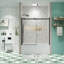 Porte de baignoire coulissante, verre trempé 5/16 po, noir mat, porte de douche noire haute technologie pour baignoire, sensation confortable-126759351