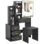 Barranca Dressing Table with Sliding Mirror-899757126