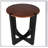 Acacia Solid Wood Side Table With Circular Top And Minimalist Base For Modern Interiors And Outdoor Use