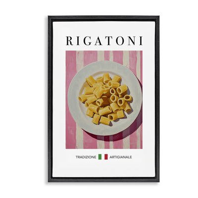 Traditional Rigatoni Pasta Floating Frame, design by Andreas Magnusson