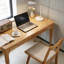 Bureau en bois massif avec tiroirs - Bureau debout 100% bois massif-1783016174