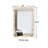 Solid Wood Wavy Rectangle Modern Mirror Wall Decor