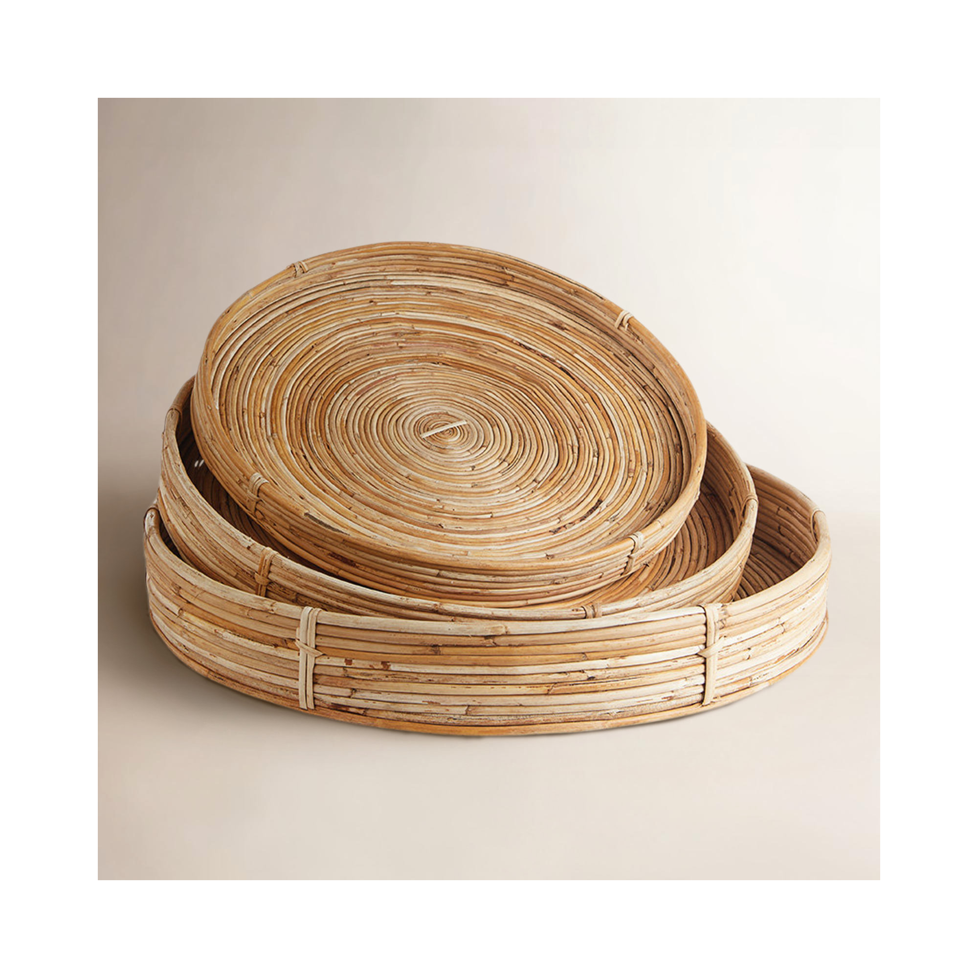 Heartland Wicker Tray - Set of 3