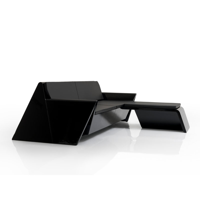 Rest Plastic Coffee Table, Black