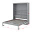 Grand lit escamotable avec tablettes