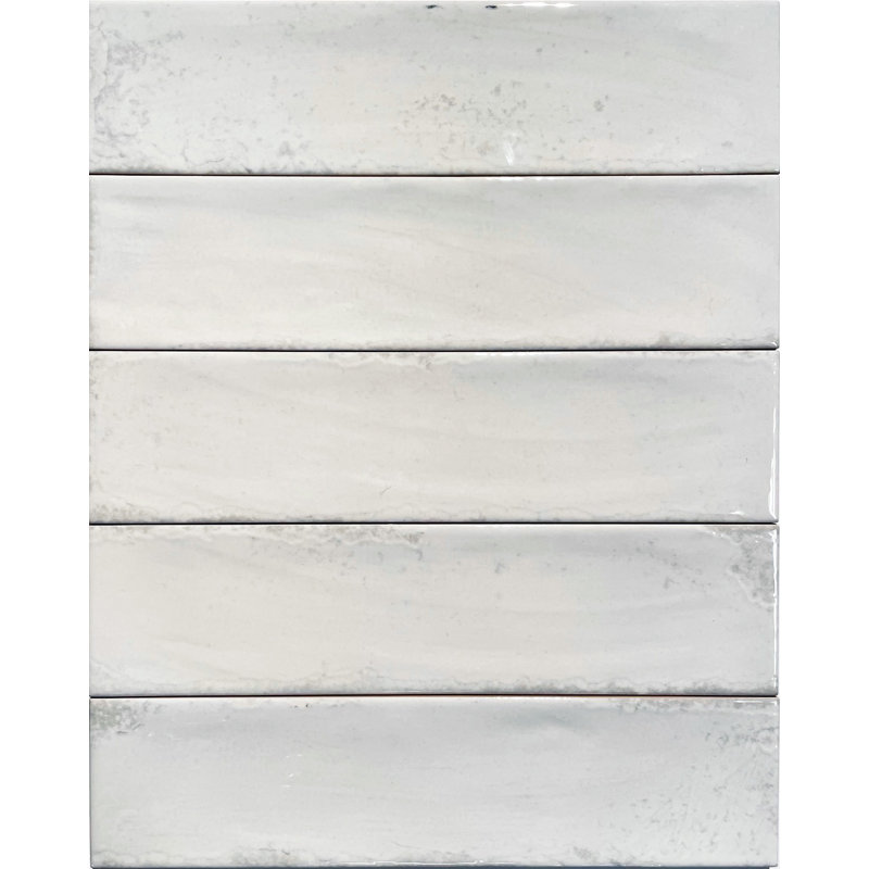Kimpton 3" x 12" Ceramic Wall Tile, White