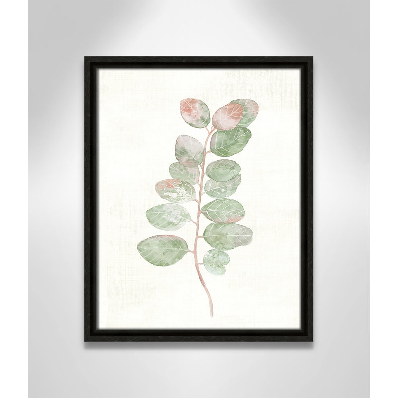 «Florida Leaves II», reproduction d'art, H 15,5 po x l 12,5 po x P 2 po, Toile avec cadre espresso