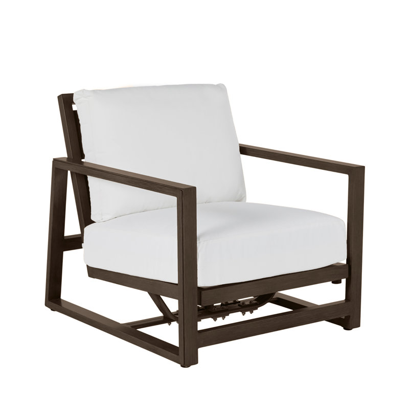 Avondale Patio Lounge Chair with Cushions, No Welt + Standard Fill, Bali Pearl, Oak