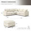  Canapé modulaire 6 places Comfy Cloud Canapé pour salon, Canapé modulaire rembourré modulaire à assise profonde, Housses de coussin amovibles et lavables-1491879095