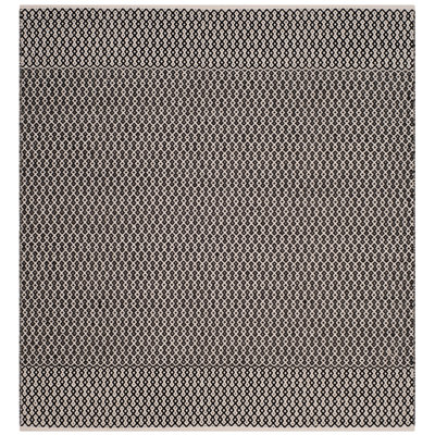 Haqeem Hand Woven Cotton Geometric Rug