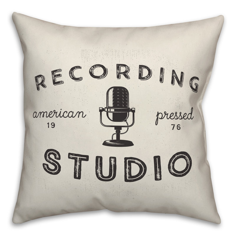Outdoor Reversible Throw Pillow, White