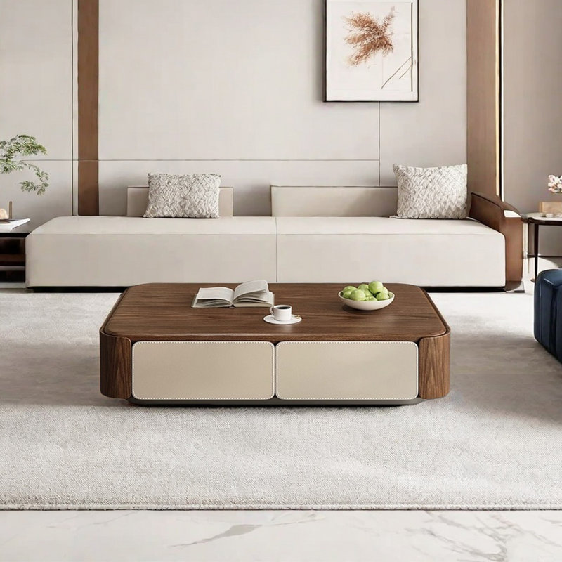 Modern Simple Coffee Table, 13.78" H x 59.05" L x 31.49" W