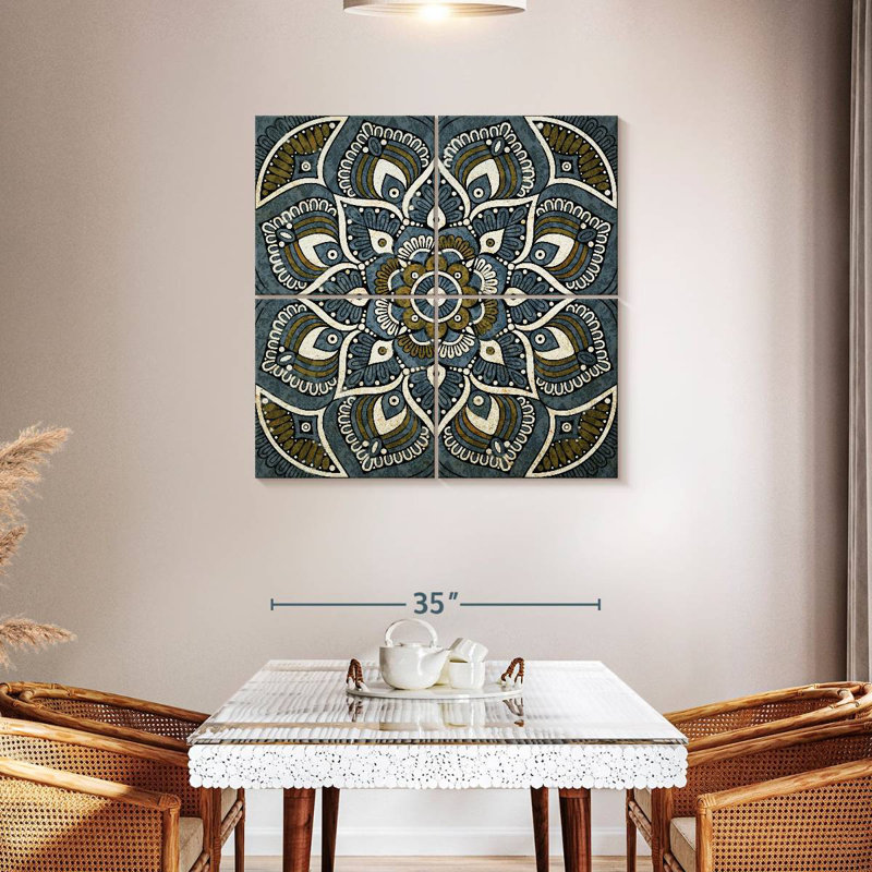 Mandala Kerner aux tons neutres