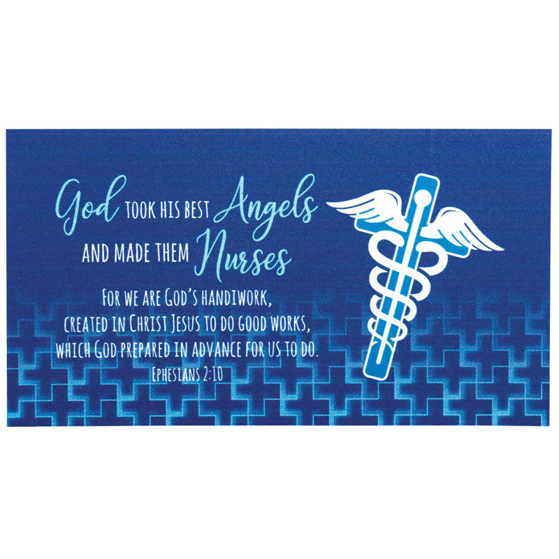 Magnet Nurse God Took Caduceus 5x2.75