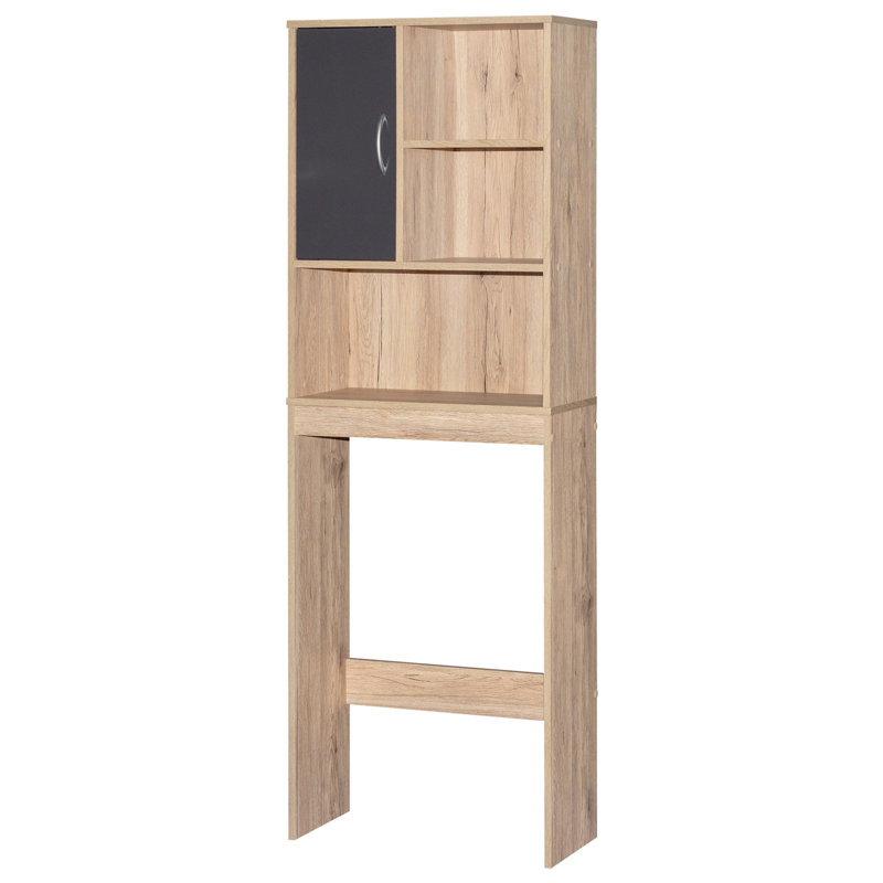 Over The Toilet Storage, Natural Oak/Dark Gray