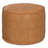 Brody - 20" Round Pouf - Distressed Brown