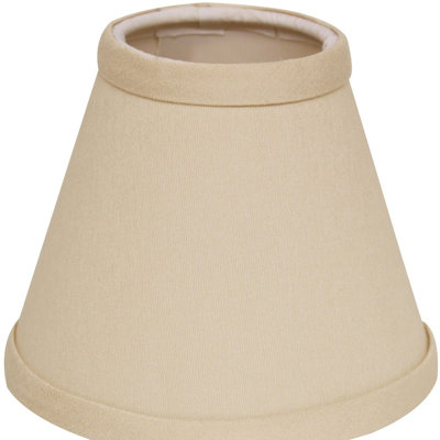 5" Pale Brown Chandelier No Slub Lampshades